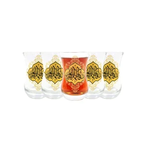 استکان کمر باریک یا فاطمه الزهرا 6 عددی کد 1414