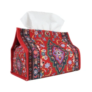 کاور دستمال کاغذی مخمل طرح فرش مدل فاران کد 0586