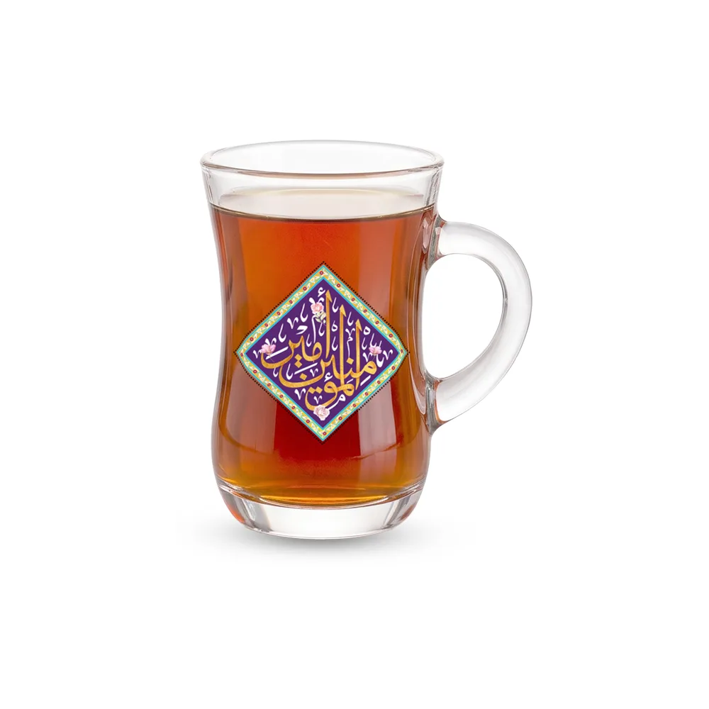 ya-amir-al-muminin-waisted-tea-glass-with-handle-code-1295 استکان کمر باریک دسته دار یا امیر المومنین کد 1295