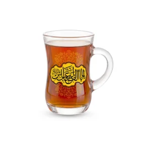 استکان کمر باریک دسته دار یا ابا الفضل علی کد 0297