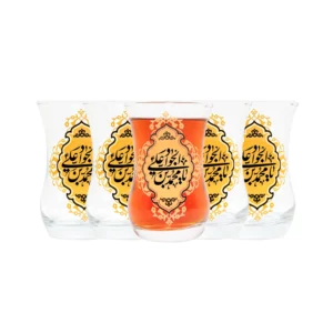 استکان کمر باریک یا محمد بن علی الجواد 6عددی کد 0184