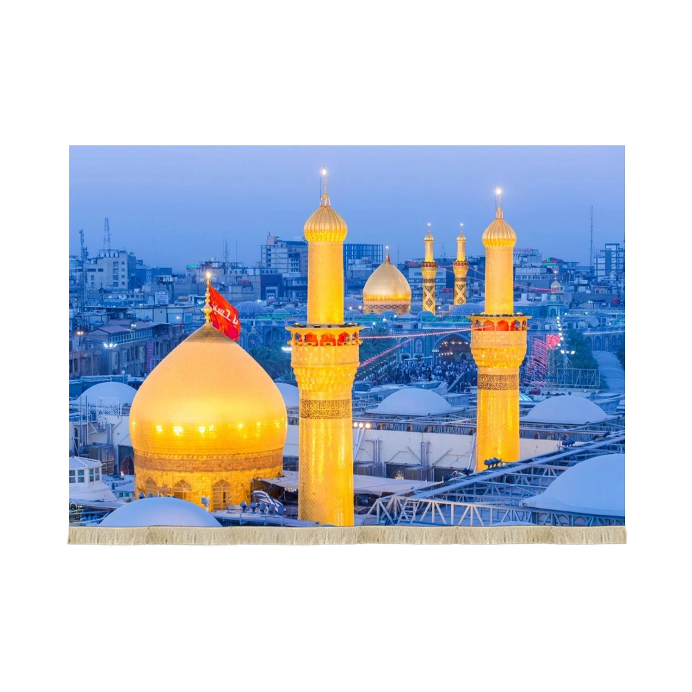 کتیبه محرم تصویری مخمل بین الحرمین کتیبه محرم تصویری مخمل بین الحرمین