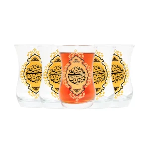 استکان کمر باریک یا حسین بن علی الشهید 6عددی کد 2173