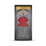 تابلو مخمل محرم تصویری ضریح امام حسین علیه السلام فرم مشکی