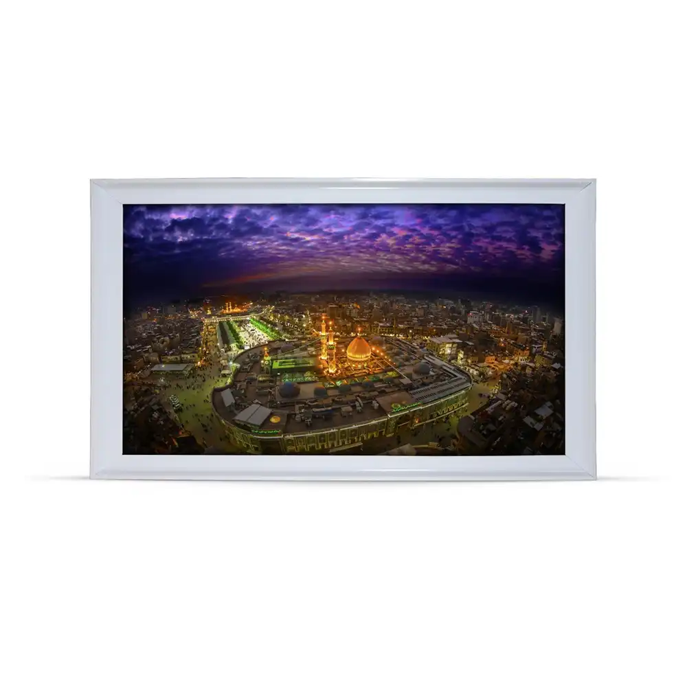 تابلو مخمل محرم تصویری نمای بالای بین الحرمین تابلو مخمل محرم تصویری نمای بالای بین الحرمین