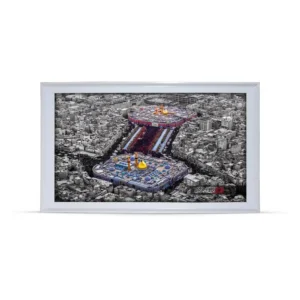 تابلو مخمل محرم تصویری بین الحرمین در روز