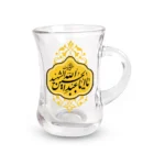استکان کمر باریک دسته دار یا اباعبدالله الحسین الشهیدة 6 عددی کد 2325