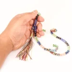 تسبیح 101 دانه طرح کریستال سایز 8 چند رنگ کد 0392