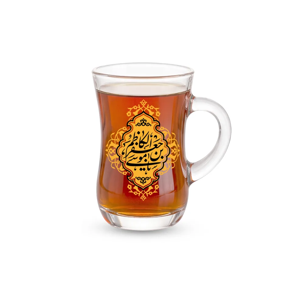 استکان کمر باریک دسته دار یا موسی ابن جعفر الکاظم تک عددی کد 0141