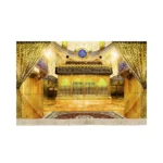 کتیبه مخمل تصویری ضریح حرم حضرت عباس قمر بنی هاشم