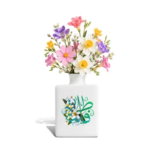 گلدان چینی مربعی فاطمیه فاطمه کد 1694