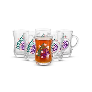 استکان دسته دار 6 عددی رمضان کریم کد 3500821