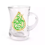 استکان کمرباریک نیمه شعبان دسته دار 6 عددی اباصالح المهدی کد 1383