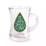 استکان کمرباریک نیمه شعبان دسته دار 6 عددی اللهم عجل لولیک الفرج کد 1387