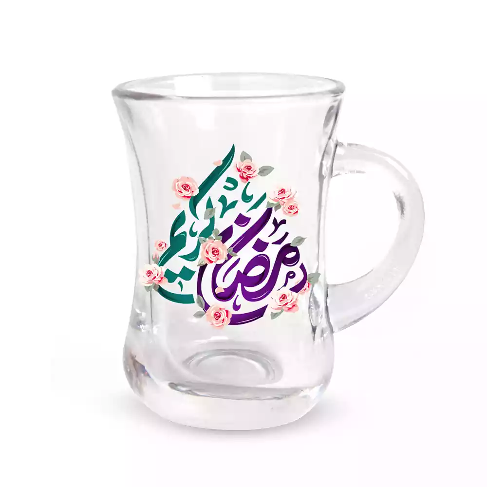 استکان دسته دار 6 عددی رمضان کریم کد 3500821