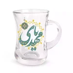 استکان کمرباریک نیمه شعبان دسته دار 6 عددی یا مهدی کد 1385
