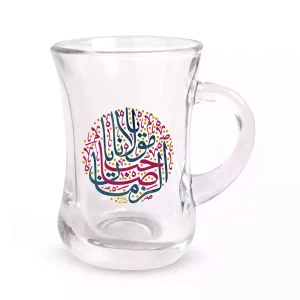 استکان کمرباریک نیمه شعبان دسته دار 6 عددی یا مولانا صاحب الزمان کد 1400