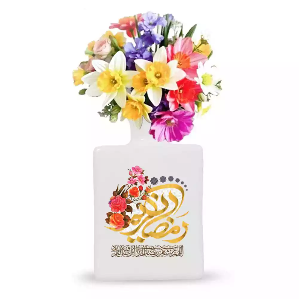 گلدان مربعی رمضان کریم کد 3500823