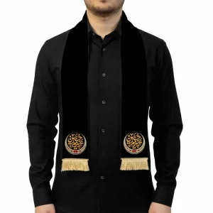 شال محرم مخمل عزیزم حسین کد 2663