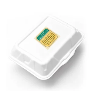 برچسب ظرف غذا غدیر 6*6 کد 1820