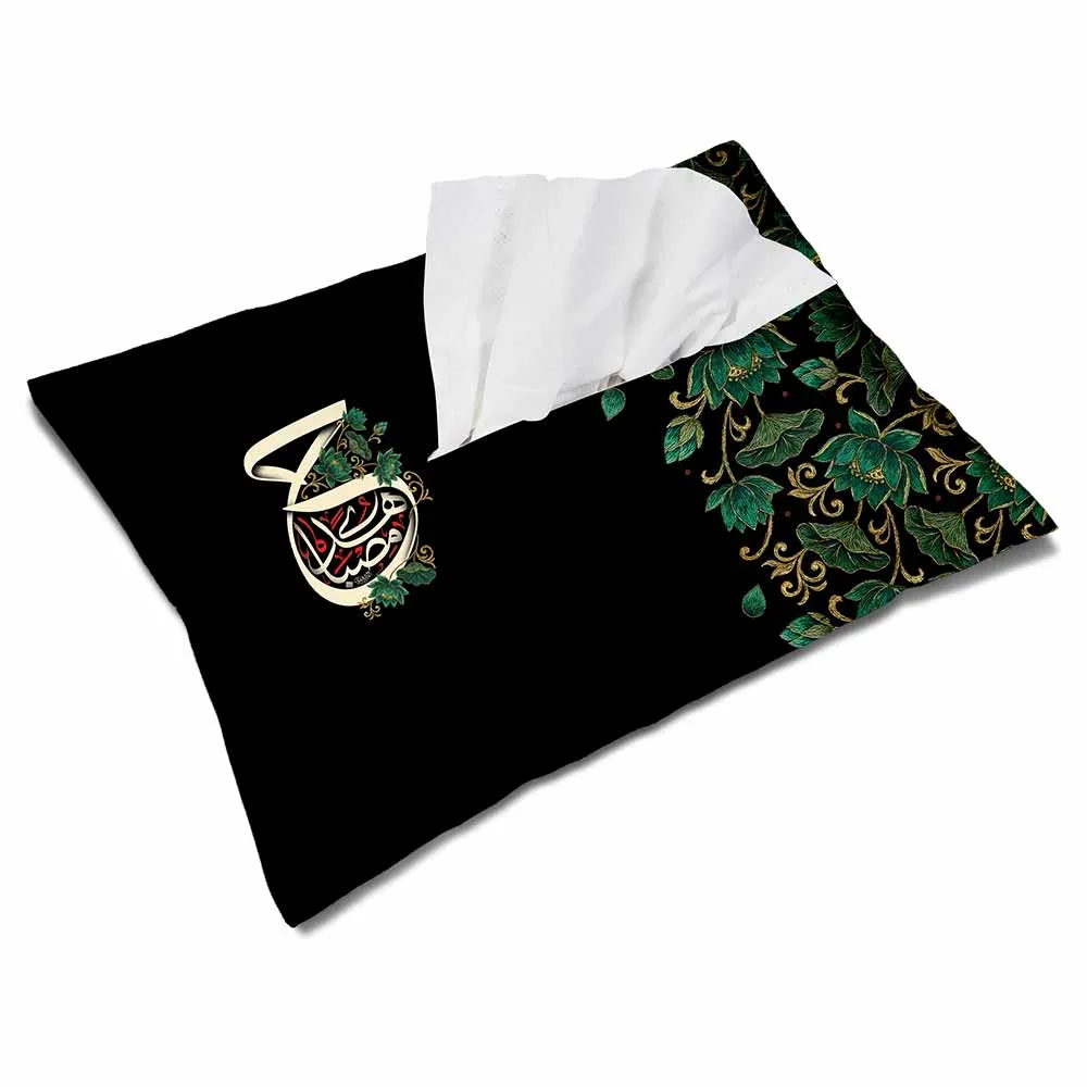 muharram-velvet-tissue-paper-cover-misbah-al-hoda-code-2678 کاور دستمال کاغذی محرم مخمل مصباح الهدی کد 2678