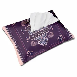 کاور دستمال کاغذی مخمل گوهر اشک عزایت کد 0837