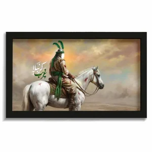 قاب محرم مخمل تصویری غریب کرببلا کد 60041