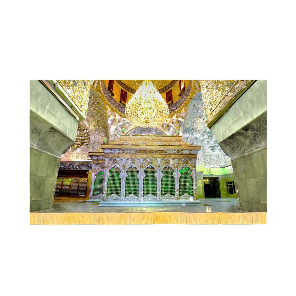 کتیبه محرم تصویری مخمل ضریح امام حسین کد 60144