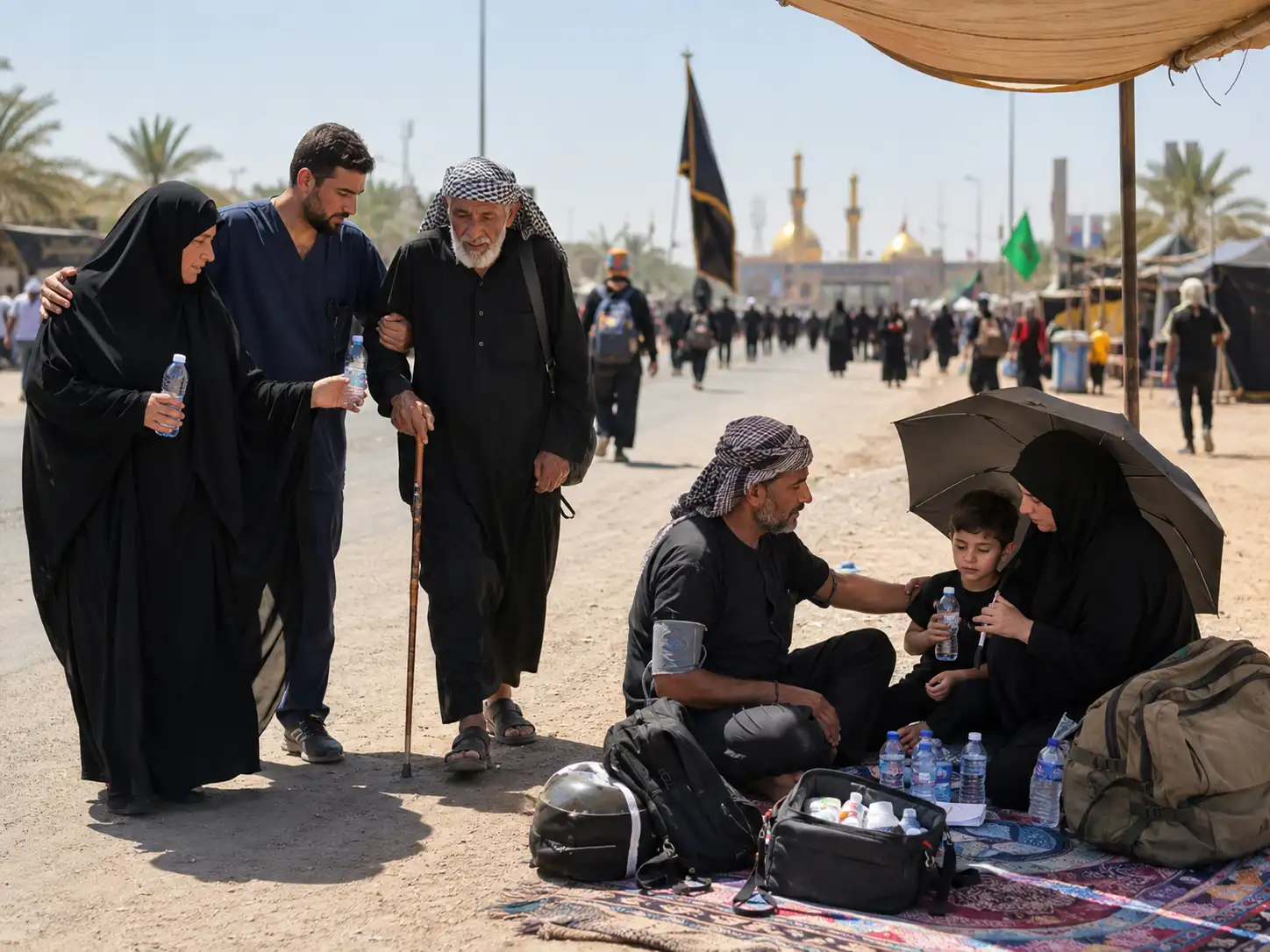 راهنمای کامل حفظ سلامت در پیادهروی اربعین 2 اصلیترین توصیههای بهداشتی در مسیر پیادهروی اربعین
