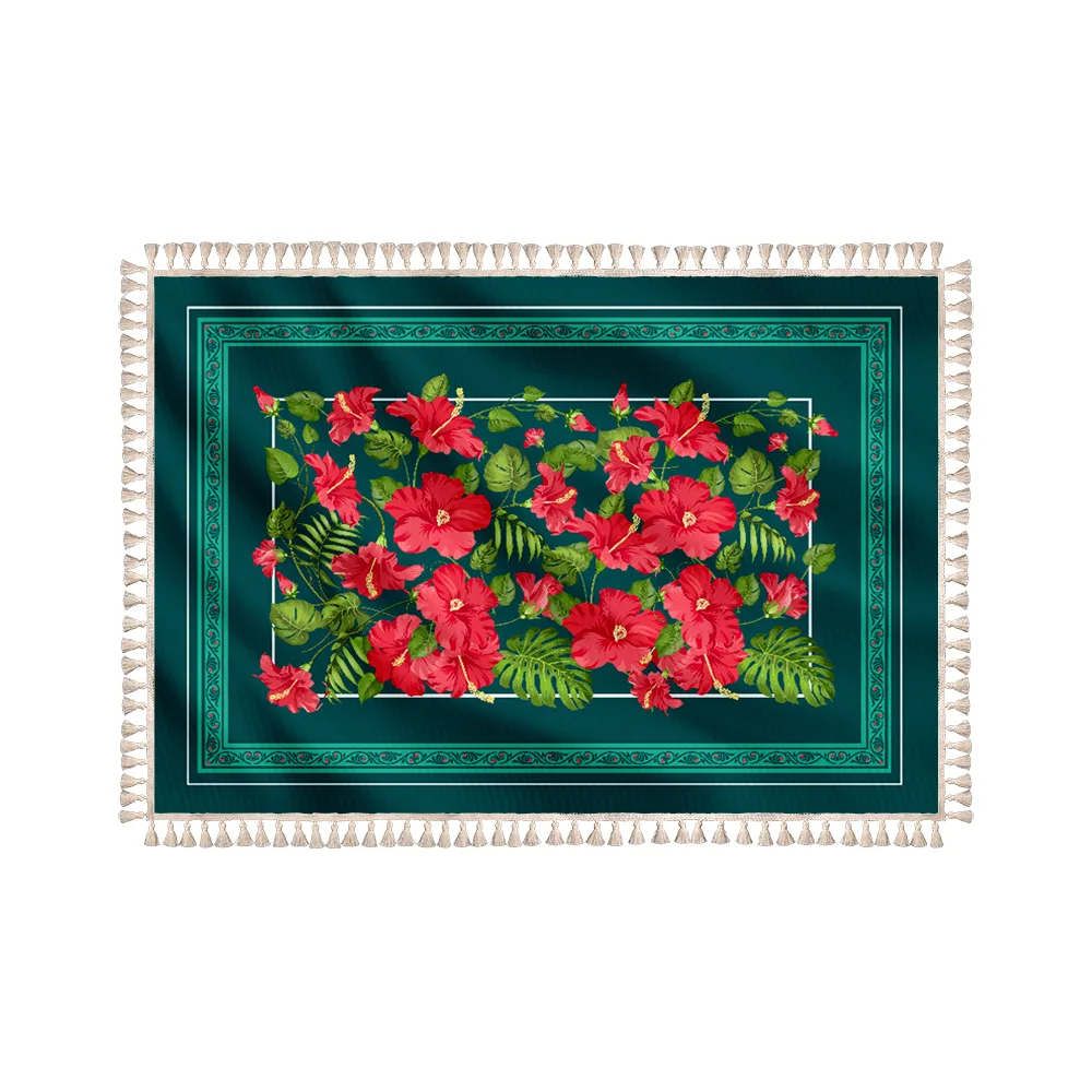 hazan-red-rose-tablecloth-code-60318 سفره هازان گل سرخ کد 60318