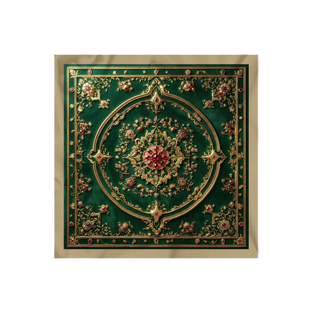 رومیزی مخمل شمسه کد 60354