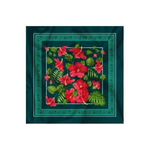 رومیزی مخمل گل سرخ کد 60356