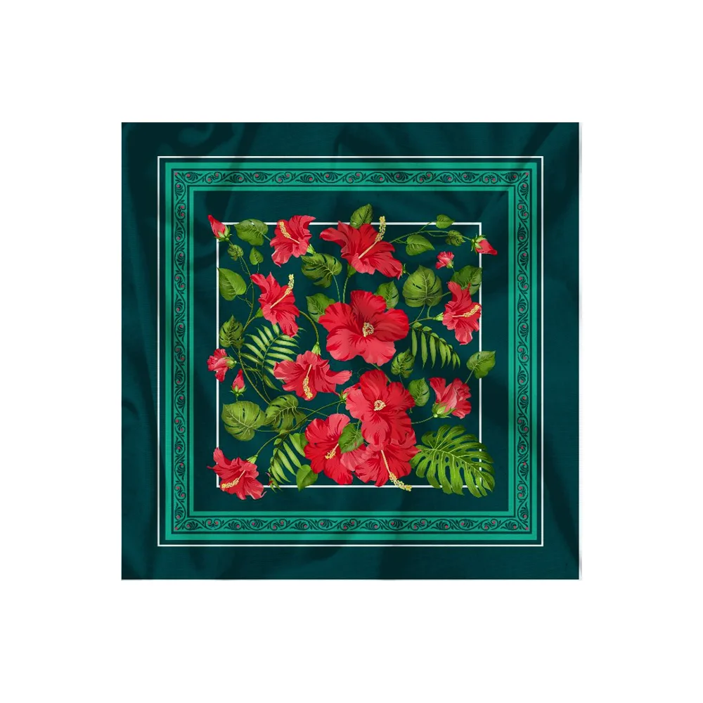 رومیزی مخمل گل سرخ کد 60356