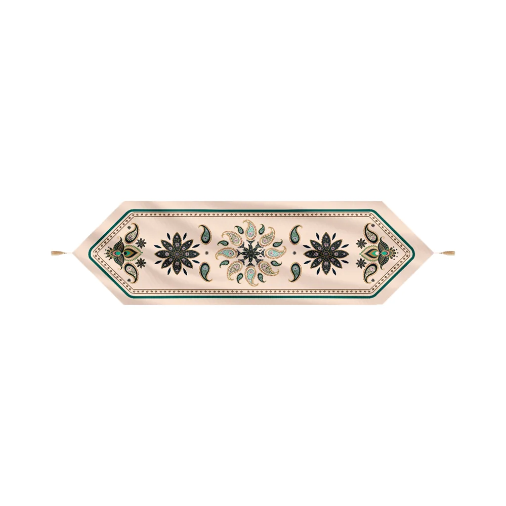 toranj-velvet-triangular-table-runner-bottom-piece-code-60268 رانر پایین مثلثی مخمل ترنج کد 60268