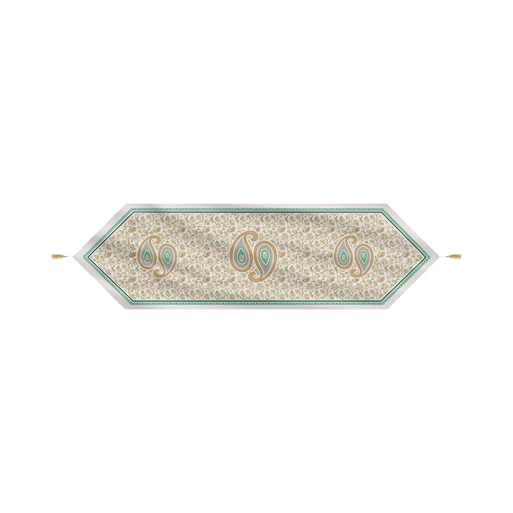 barin-velvet-triangular-table-runner-bottom-piece-code-60276 رانر پایین مثلثی مخمل برین کد 60276